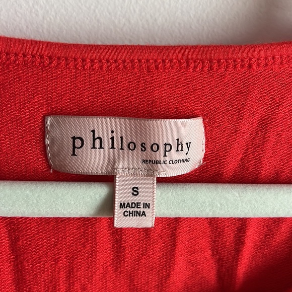 Red/Orange Philosophy Super Soft T-Shirt - Picture 3 of 3